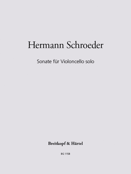 Sonata for violoncello solo