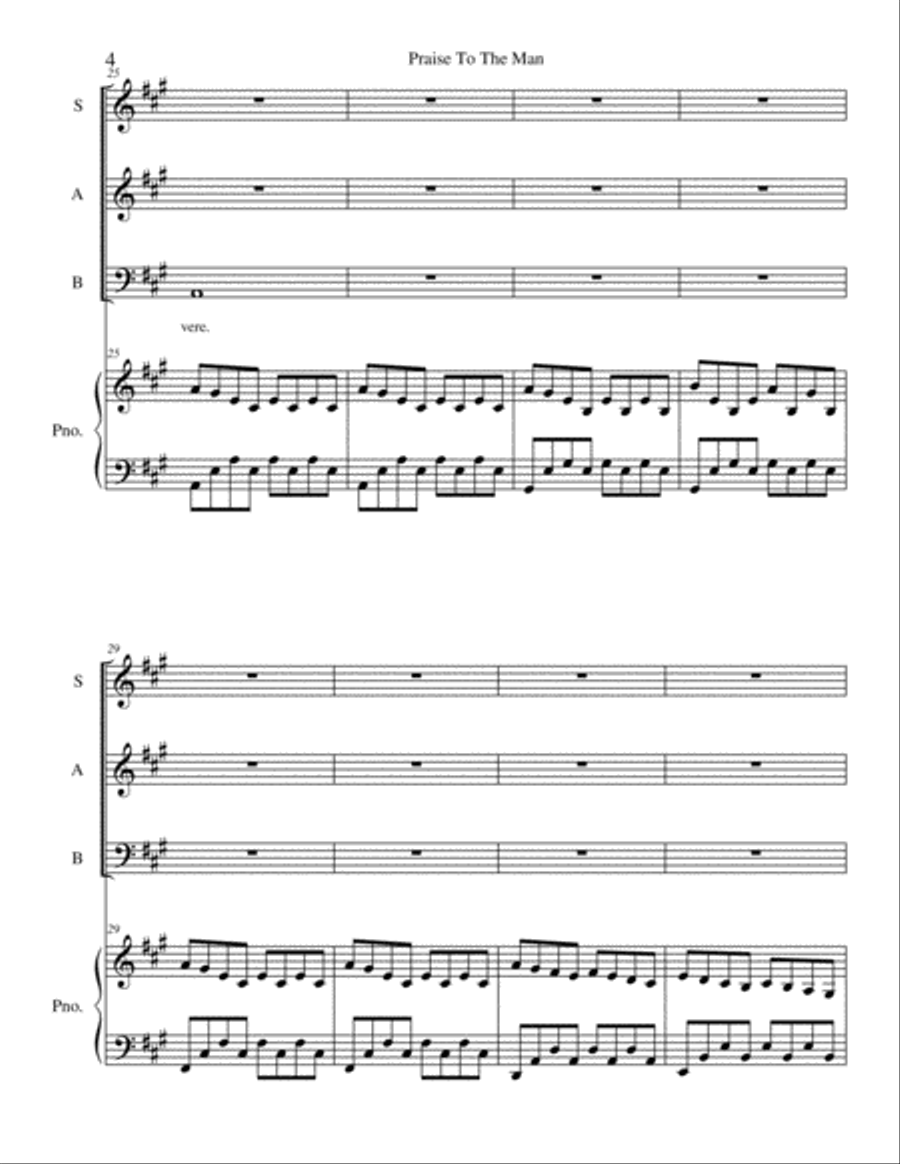 Praise to the Man (SAB) Praise to the Man (SAB) 3-Part scores gallery preview page 5