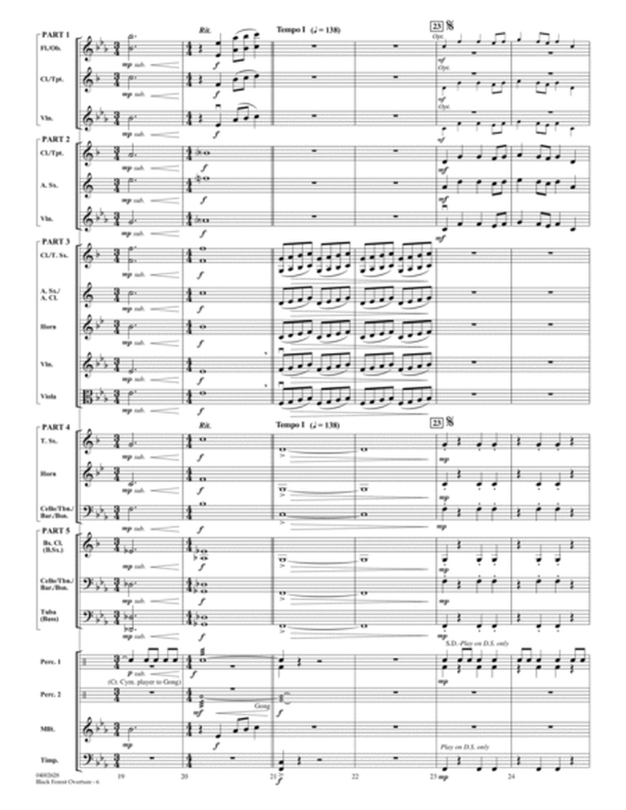 Black Forest Overture - Conductor Score (Full Score)