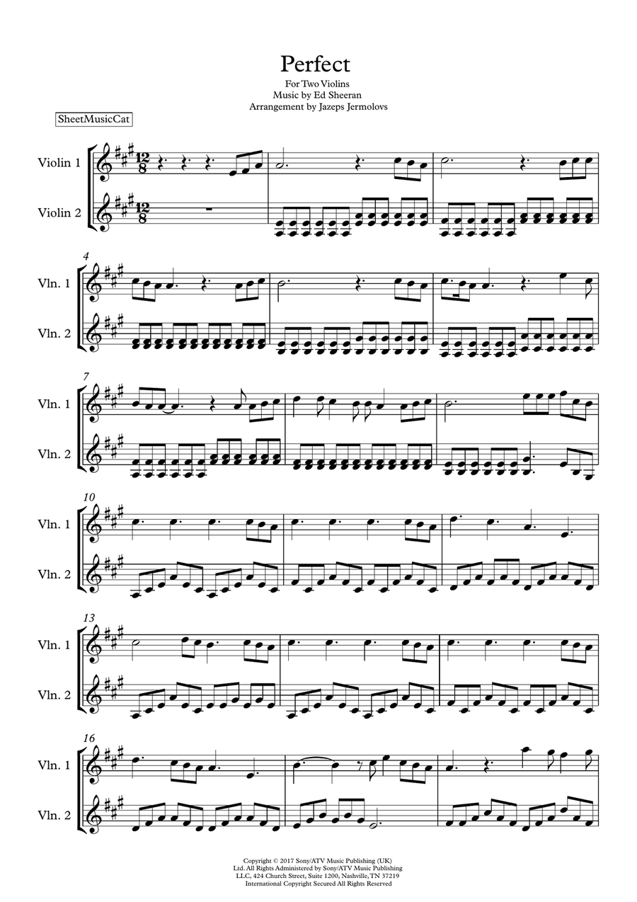 Perfect String Duet scores gallery preview page 1