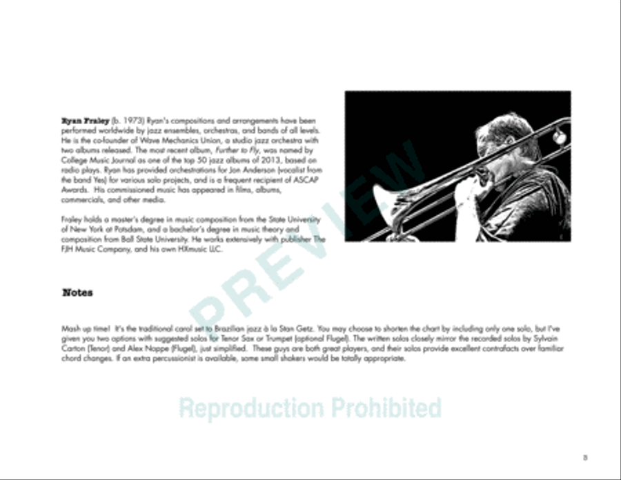 Deck the Halls Deck the Halls Jazz Ensemble scores gallery preview page 4