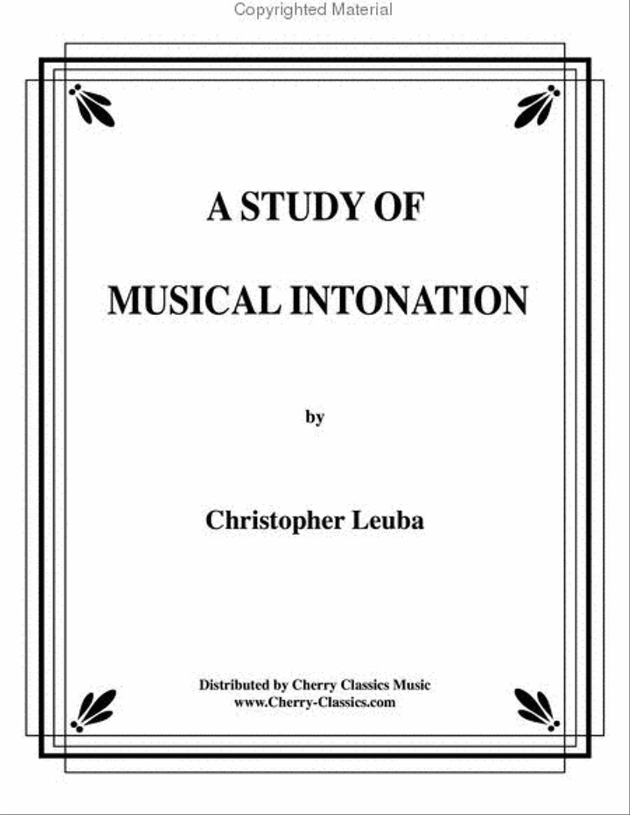 Study In Musical Intonation