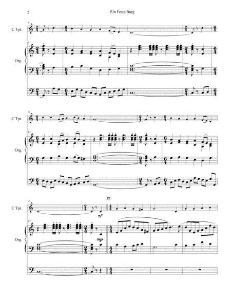 Ein Feste Burg - for Solo Trumpet and Organ