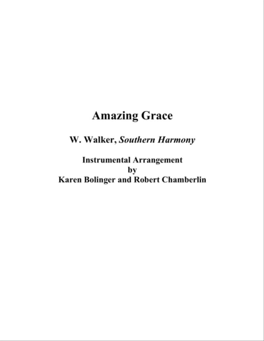 Amazing Grace Amazing Grace Small Ensemble scores gallery preview page 1