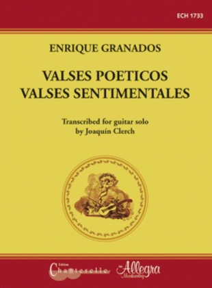 Book cover for Valses Poeticos, Valses Sentimentales
