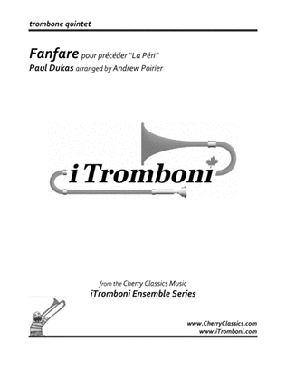 Book cover for Fanfare from La Peri for Trombone Quintet