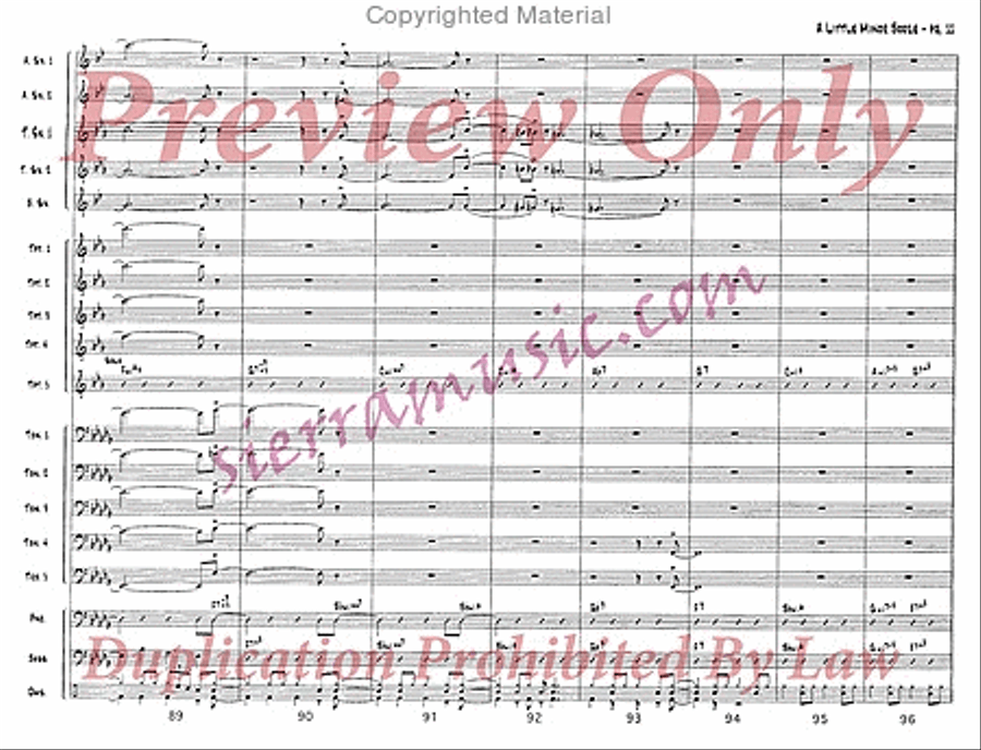 A Little Minor Booze Jazz Ensemble scores gallery preview page 12