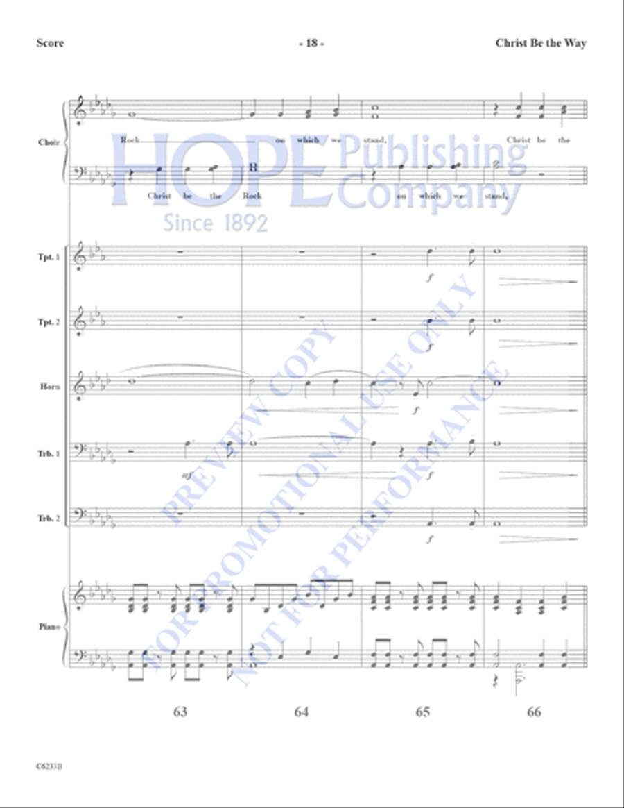 Christ Be the Way Choir scores gallery preview page 19