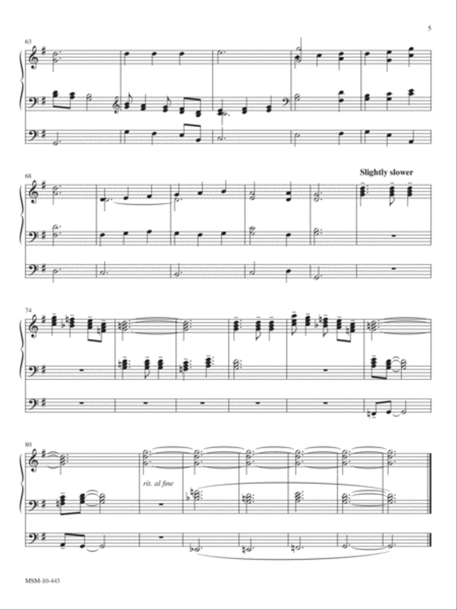 Praise to the Lord the Almighty Organ scores gallery preview page 5