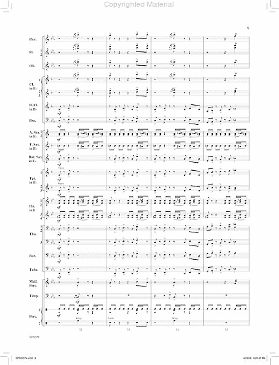 Ricochet Concert Band scores gallery preview page 10