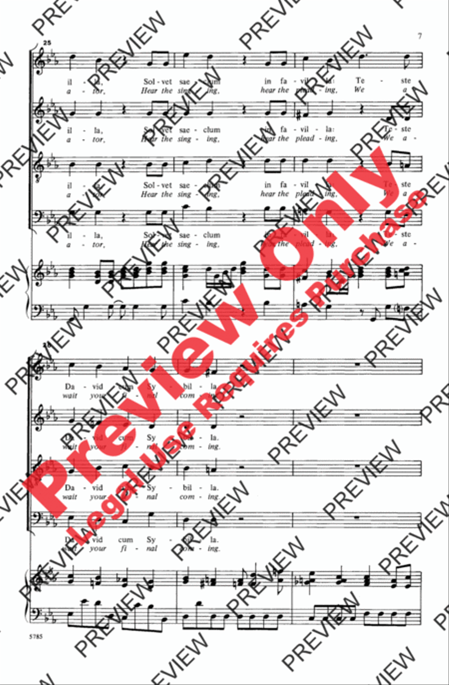 Dies Irae (from Requiem) Dies Irae (from Requiem) 4-Part scores gallery preview page 7
