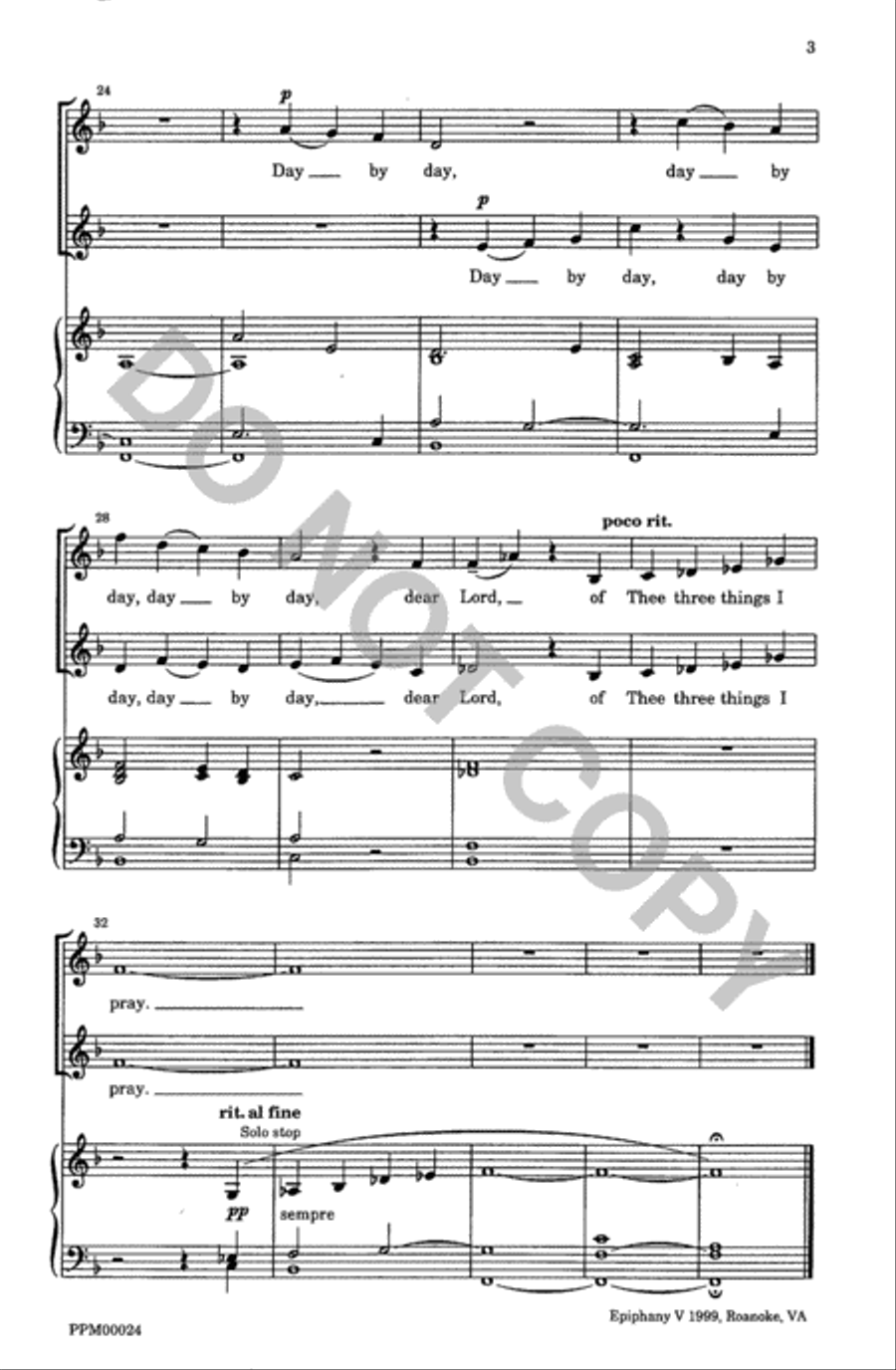 Two Contemplative Anthems Unison Choir scores gallery preview page 4