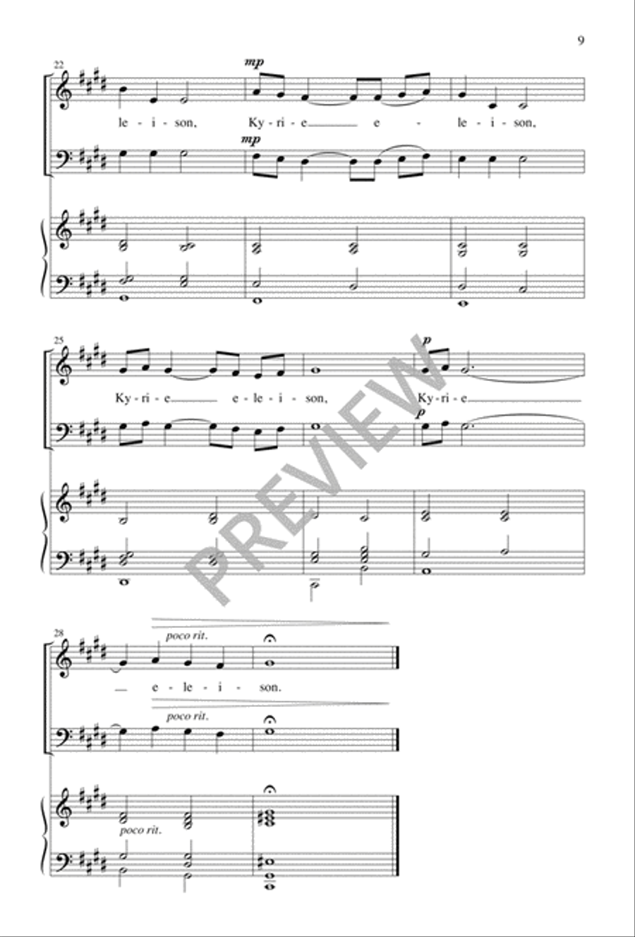 Seven Short Choral Meditations Divisi scores gallery preview page 9