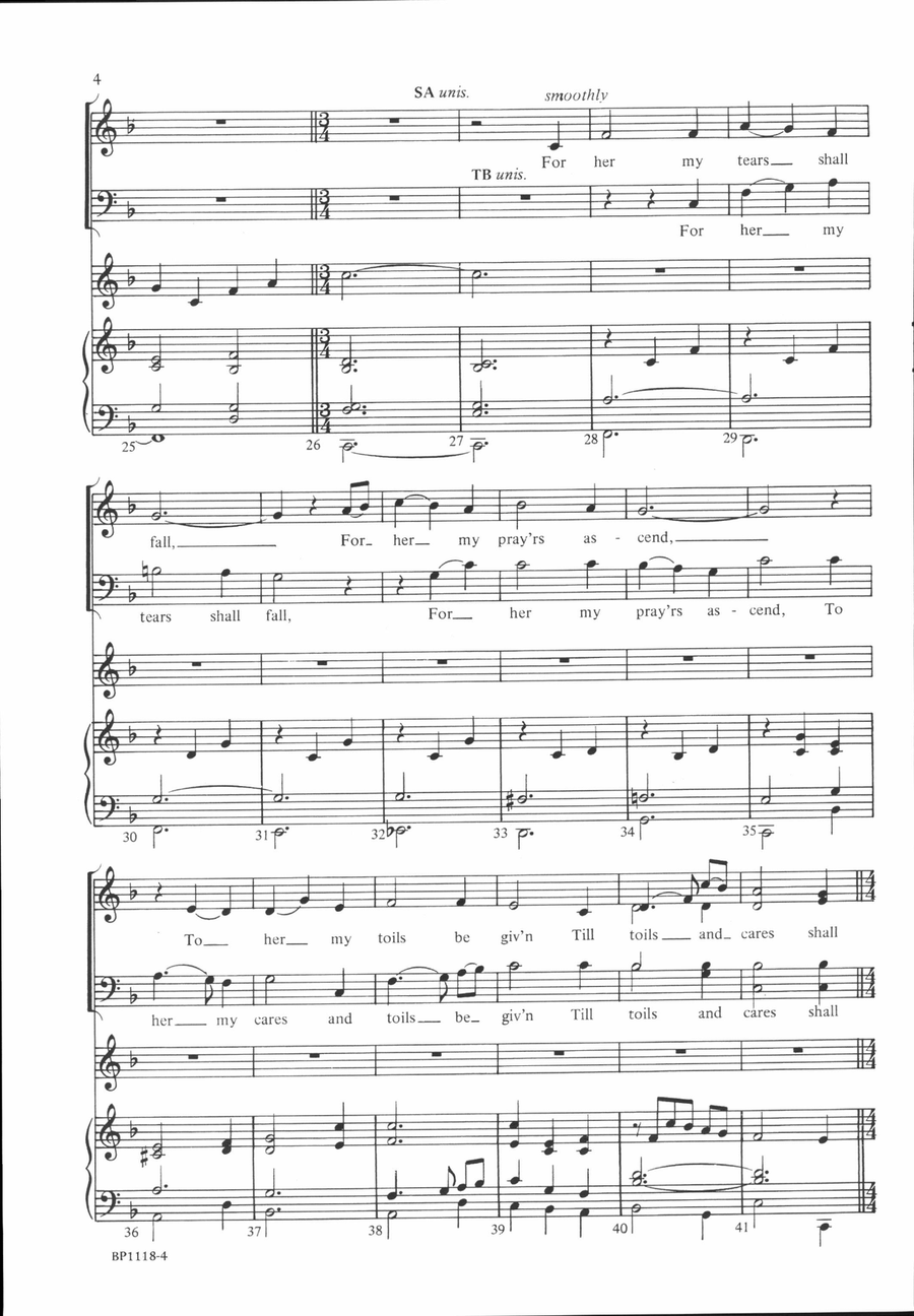 I Love Thy Kingdom, Lord I Love Thy Kingdom, Lord 4-Part scores gallery preview page 4