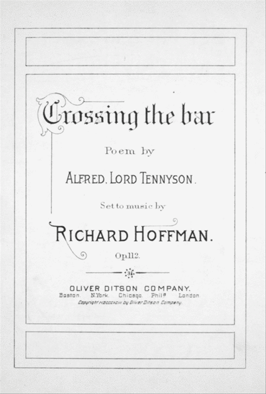 Crossing the Bar Voice scores gallery preview page 1