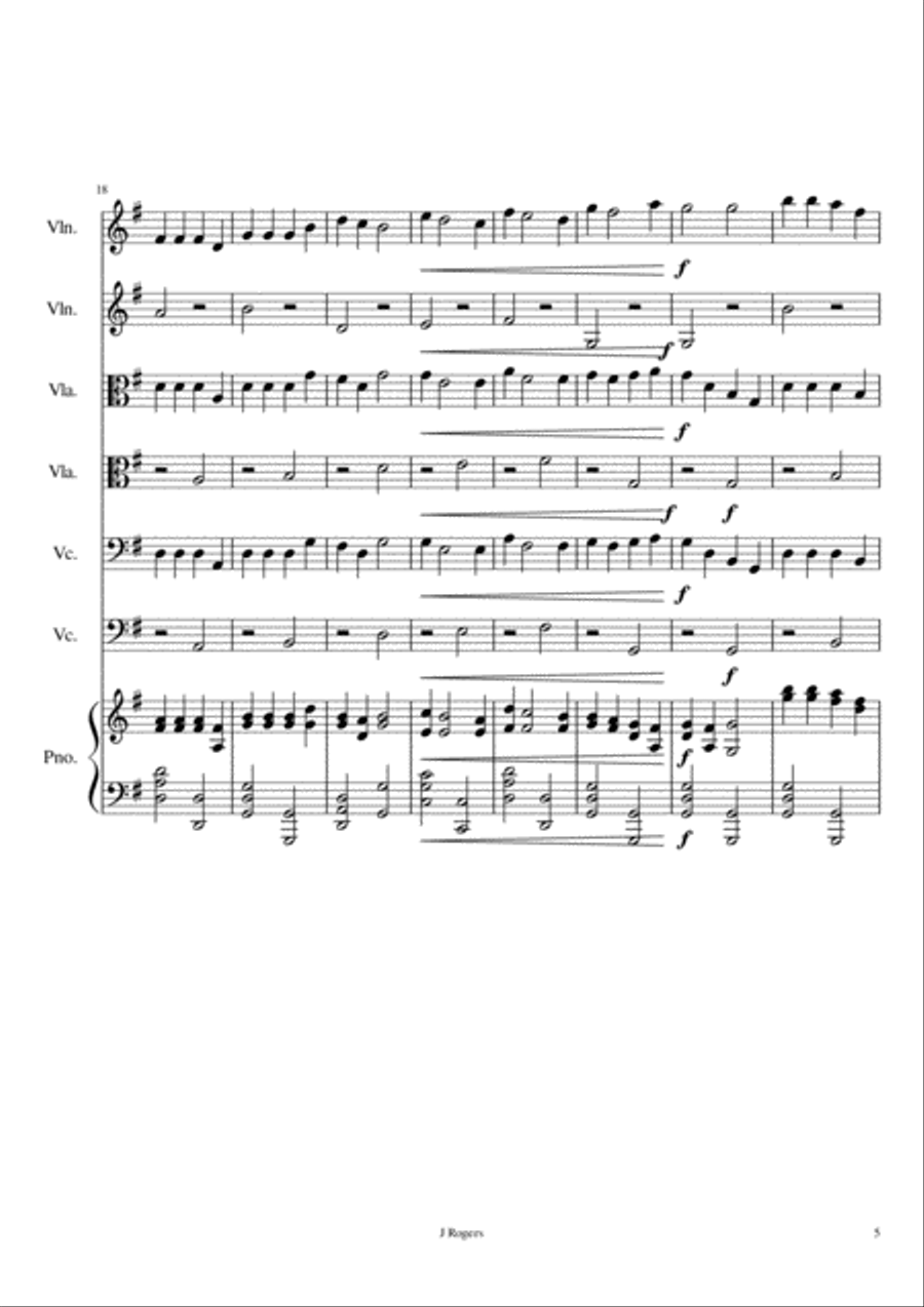Down Bow Dance Down Bow Dance String Duet scores gallery preview page 5