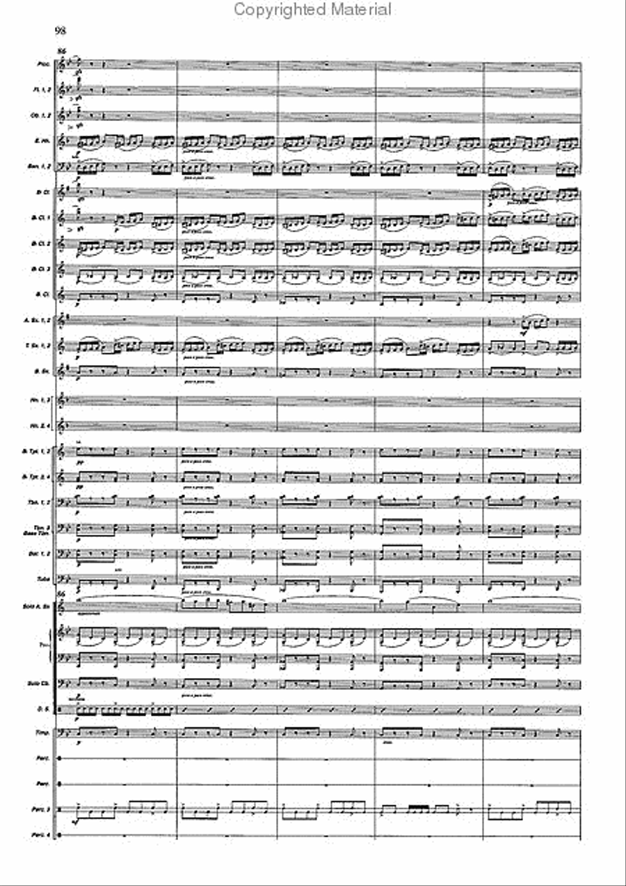 Concertango Concert Band scores gallery preview page 99