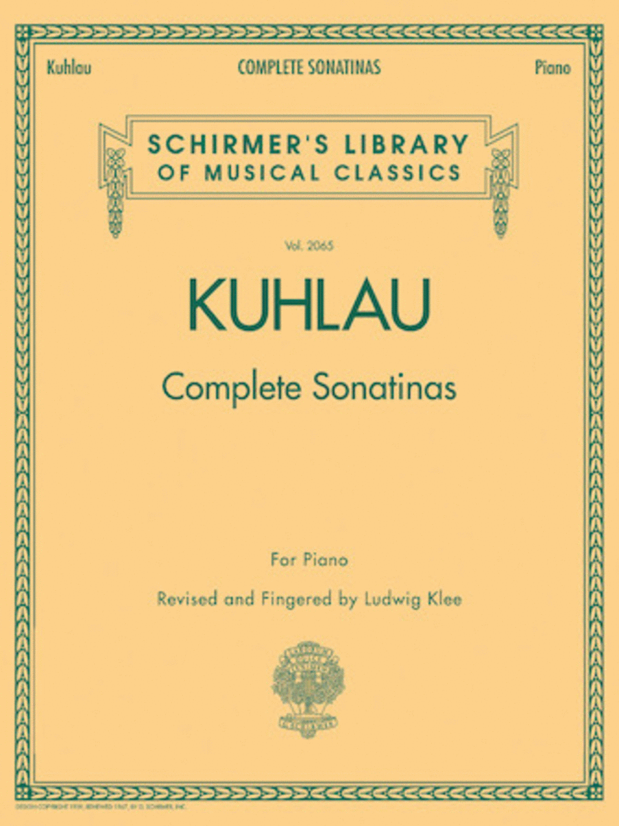 Kuhlau – Complete Sonatinas for Piano Kuhlau – Complete Sonatinas for Piano Piano Solo scores gallery preview page 1