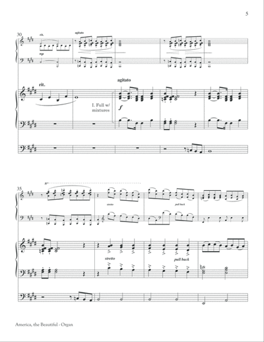 America, the Beautiful America, the Beautiful Choir scores gallery preview page 5