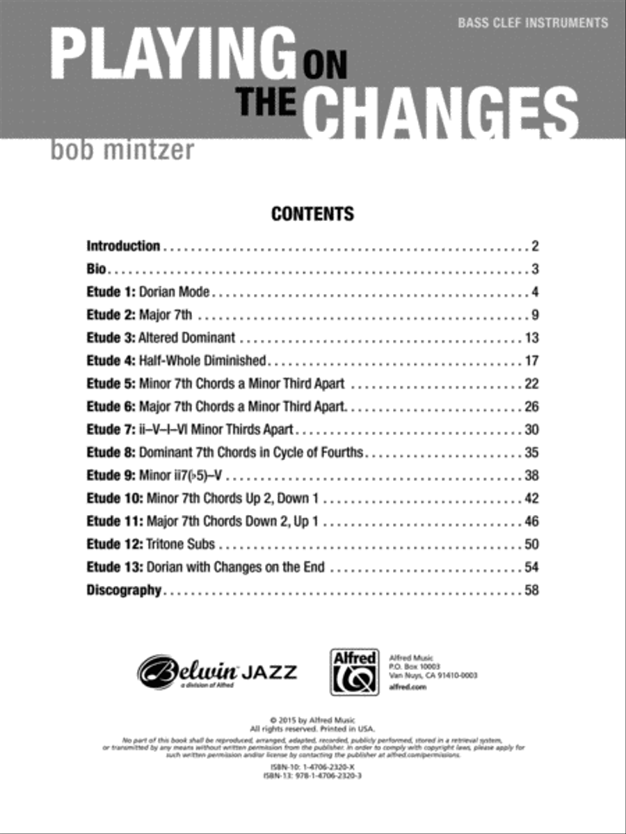 Playing on the Changes Bass Clef Instrument scores gallery preview page 2