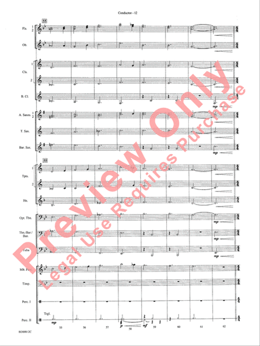 Portsmouth Overture Portsmouth Overture Concert Band scores gallery preview page 14