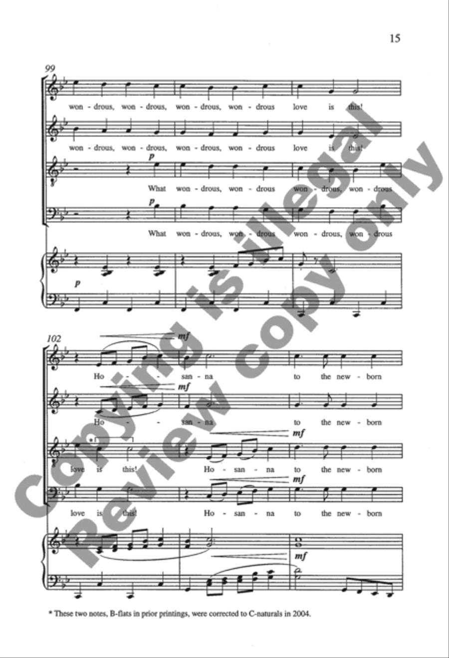 Appalachian Carols: 1. Wondrous Love 4-Part scores gallery preview page 34