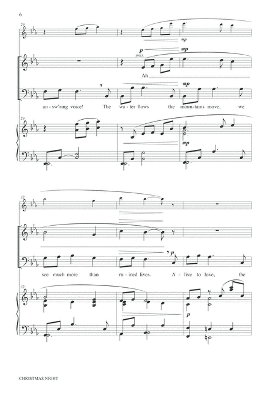 Christmas Night 4-Part scores gallery preview page 6
