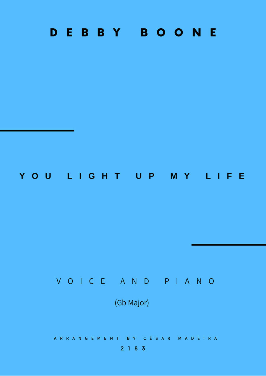 You Light Up My Life Piano, Vocal scores gallery preview page 1