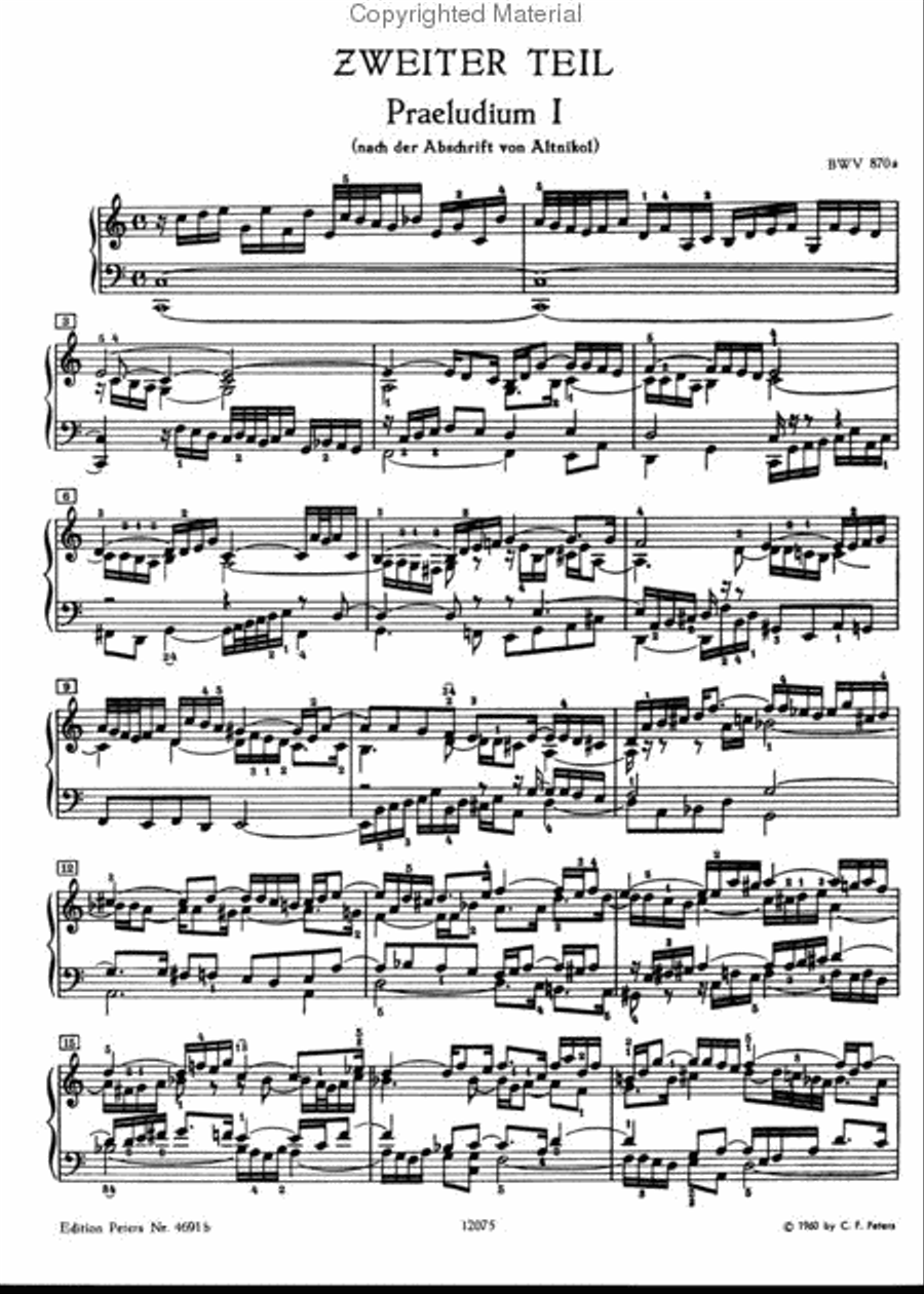 Well-Tempered Clavier - Volume 2 Harpsichord scores gallery preview page 3