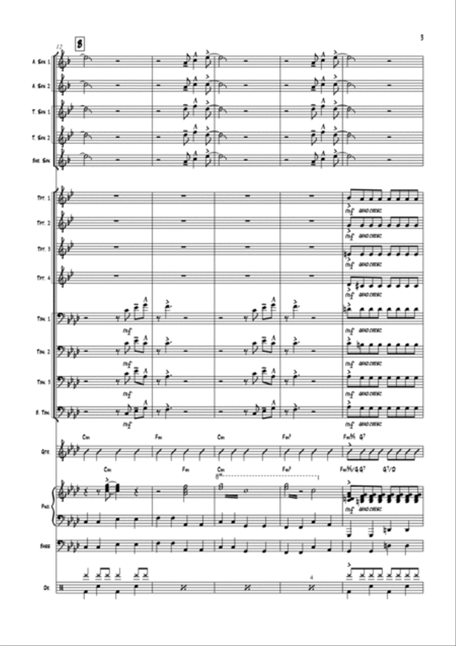 Man In A Suitcase Jazz Ensemble scores gallery preview page 3
