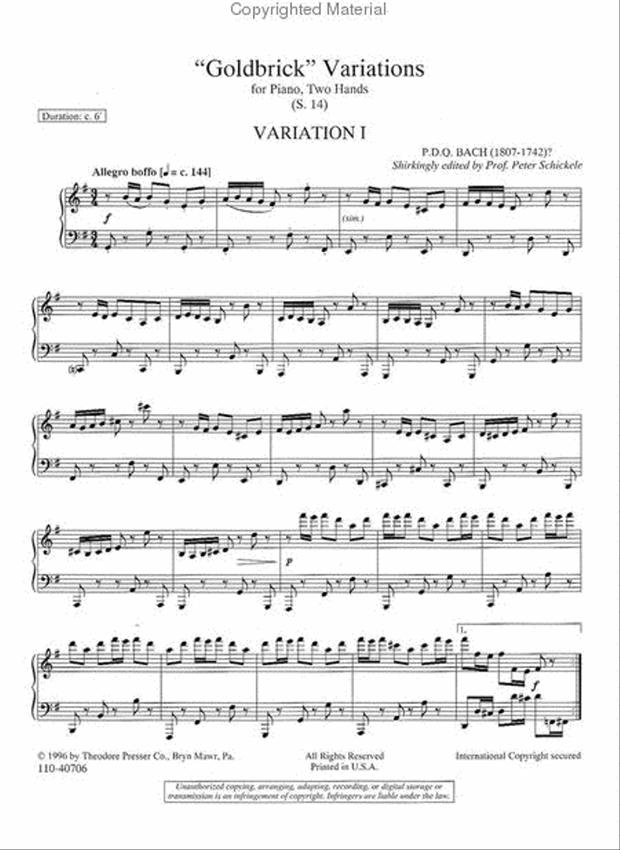 Goldbrick Variations Goldbrick Variations Chamber Music scores gallery preview page 2