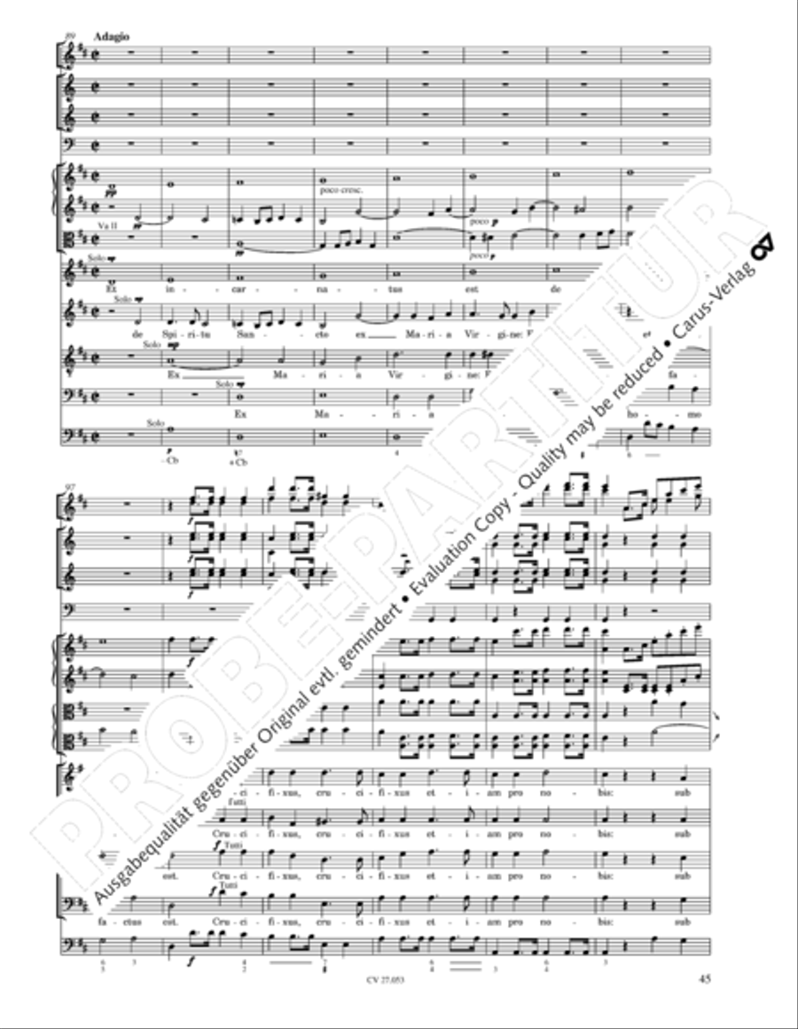 Creation Mass in A-major after Joseph Haydn (Schopfungsmesse in A nach Joseph Haydn) 4-Part scores gallery preview page 46