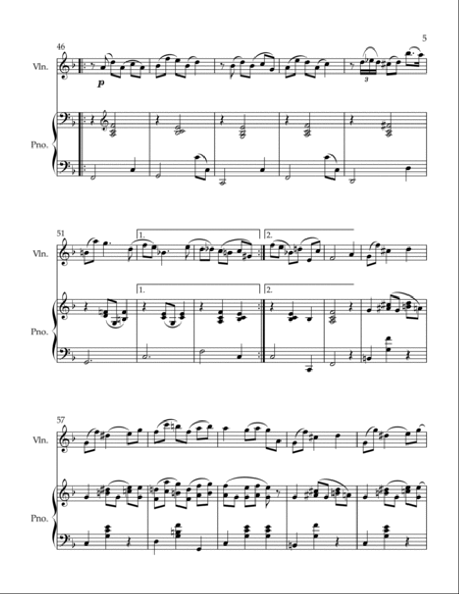 Alpenveilchen Violin Solo scores gallery preview page 5