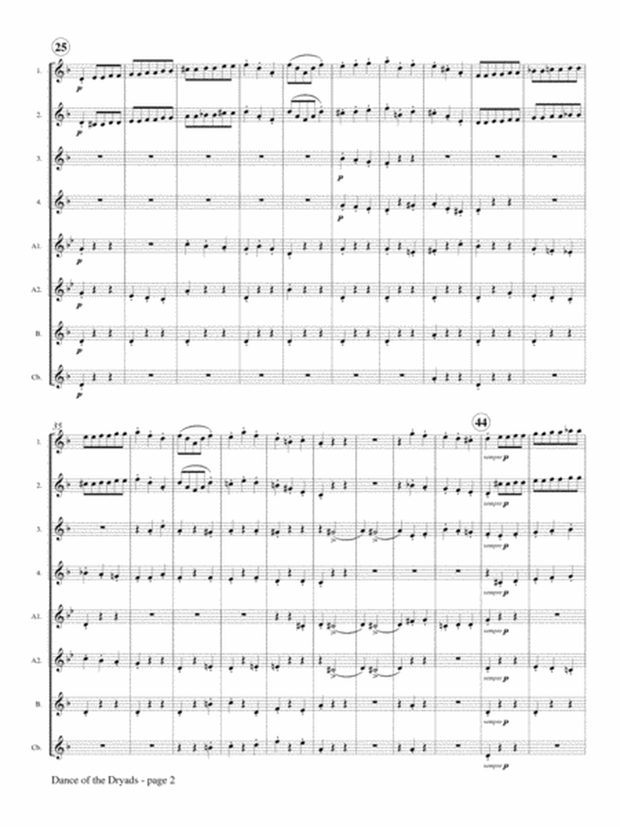 Dance of the Dryads from Symphony No. 3, "Im Walde" for Flute Choir