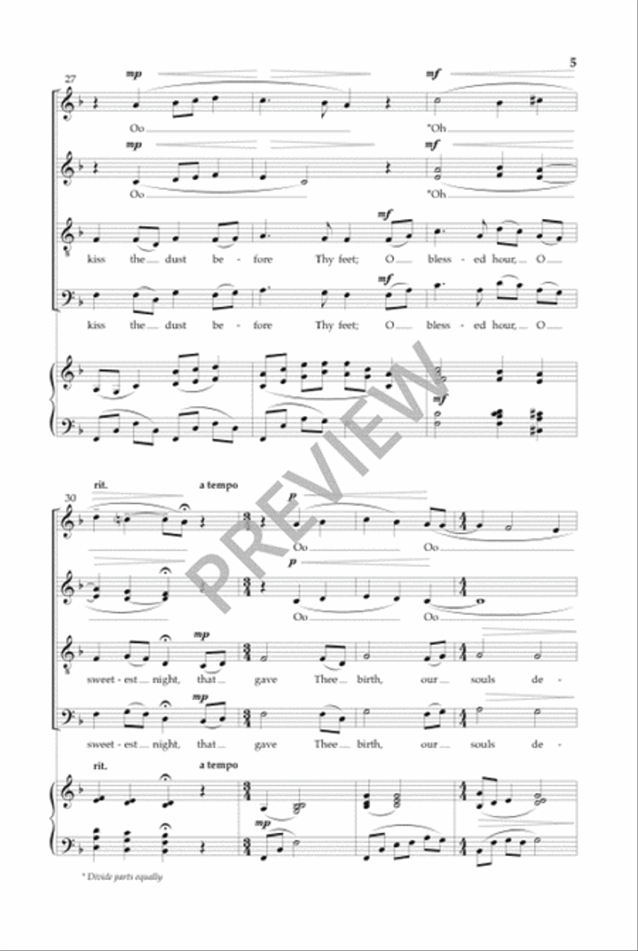 Thy Little Ones (SATB) Thy Little Ones (SATB) 4-Part scores gallery preview page 6