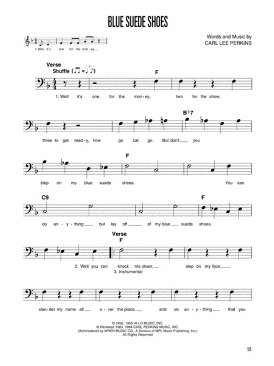 More Easy Pop Bass Lines Bass Guitar scores gallery preview page 5