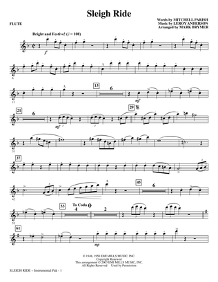 Sleigh Ride (arr. Mark Brymer) - Flute