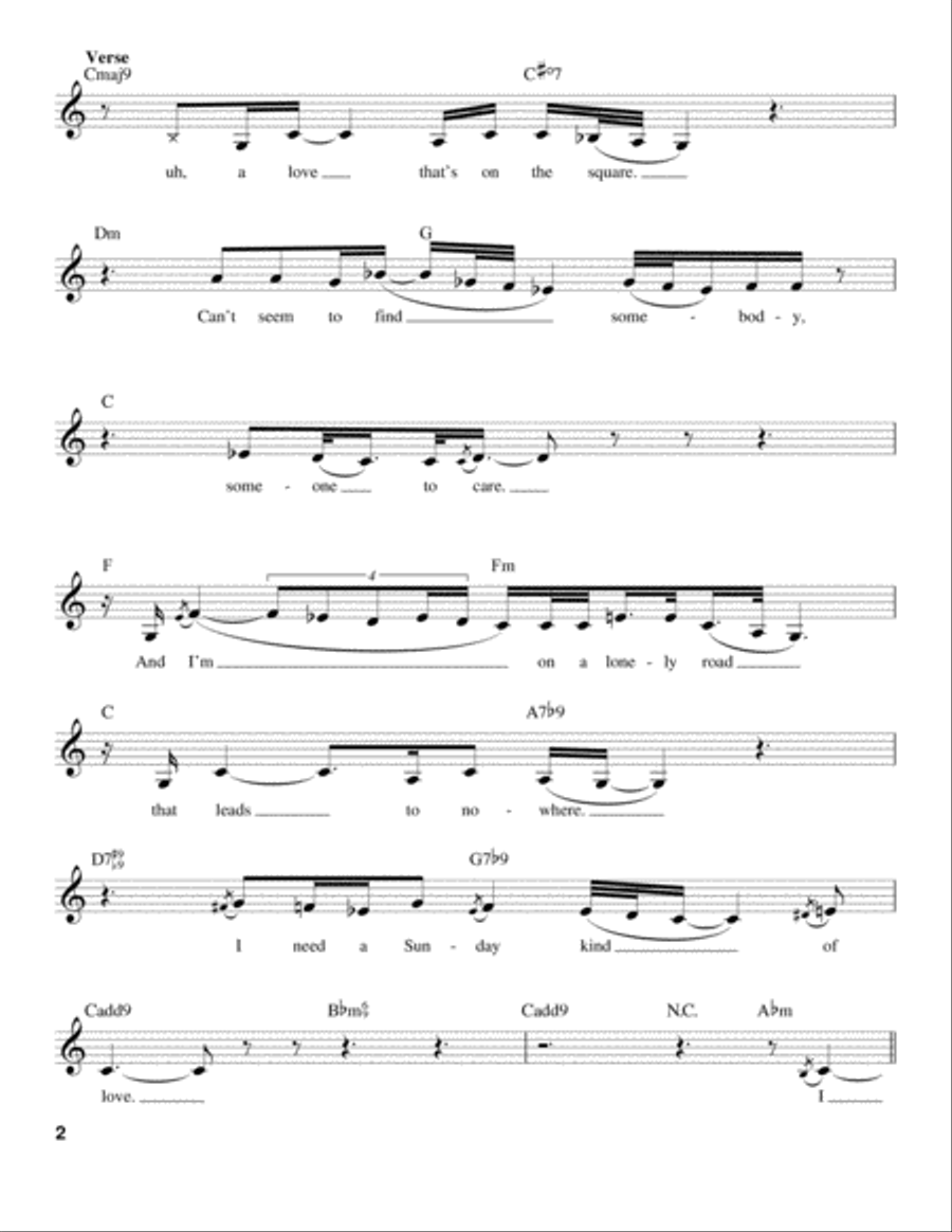 A Sunday Kind Of Love Voice scores gallery preview page 2