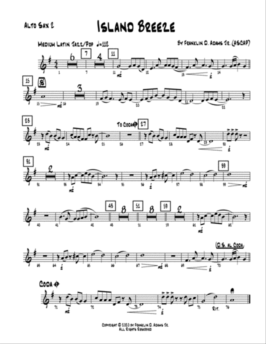 Island Breeze (Instrument Parts) Jazz Ensemble scores gallery preview page 3