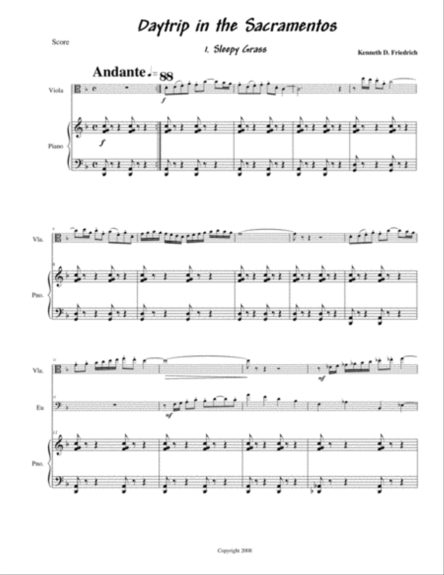 Daytrip in the Sacramentos Small Ensemble scores gallery preview page 1