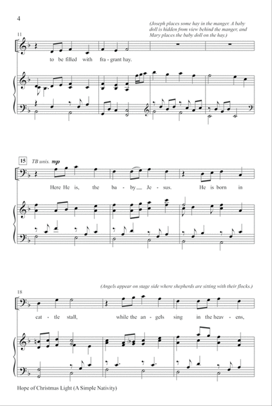 Hope of Christmas Light Hope of Christmas Light 4-Part scores gallery preview page 3