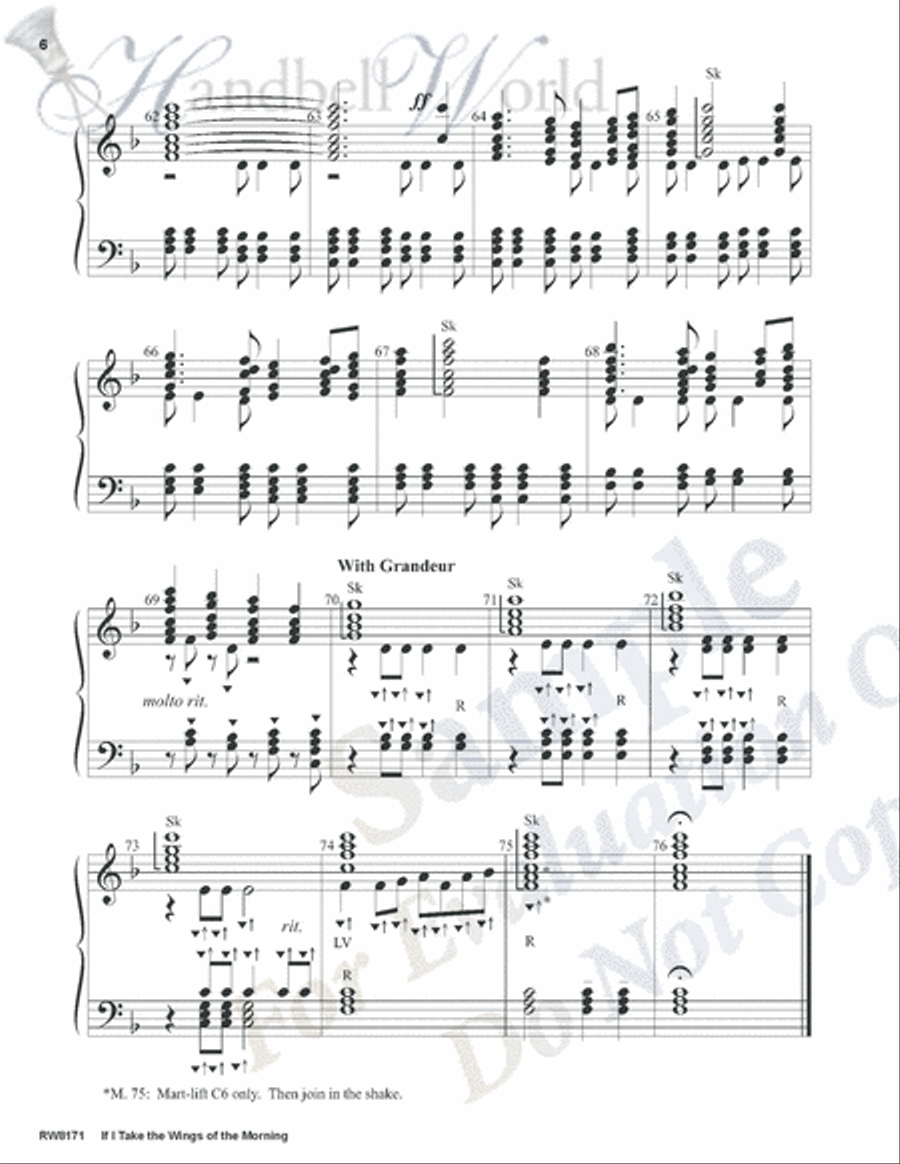 If I Take the Wings of the Morning 5-Octaves scores gallery preview page 6