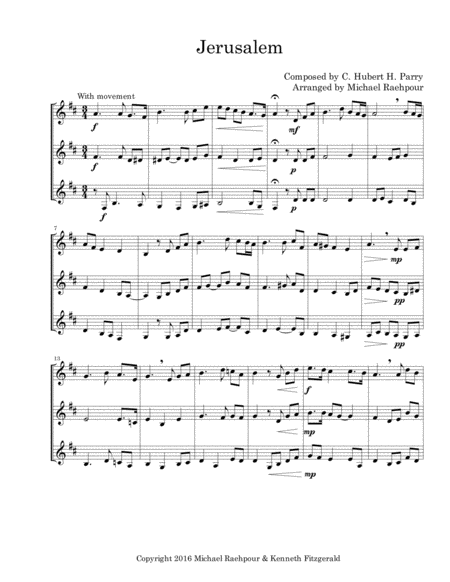 Jerusalem - Trumpet Trio image number null