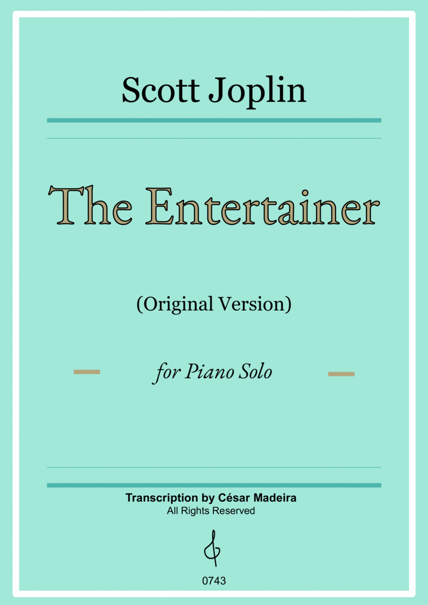 The Entertainer by Joplin - Piano Solo (Full Score) image number null