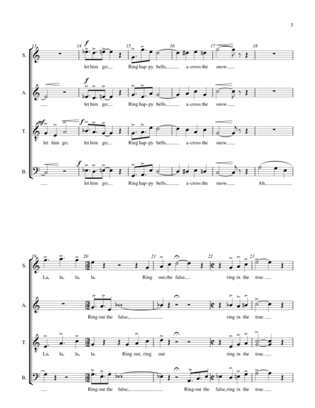 Ring, Happy Bells! for SATB Chorus a cappella image number null