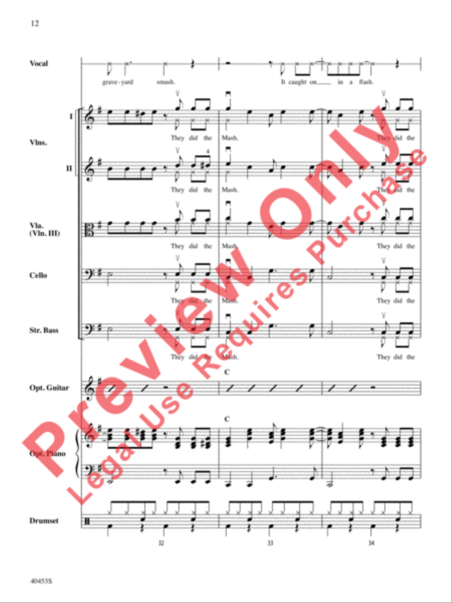 Monster Mash Monster Mash String Orchestra scores gallery preview page 13