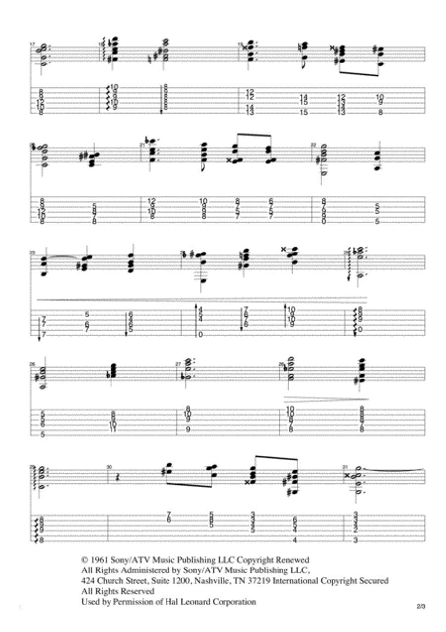 Moon River Moon River Electric Guitar scores gallery preview page 2