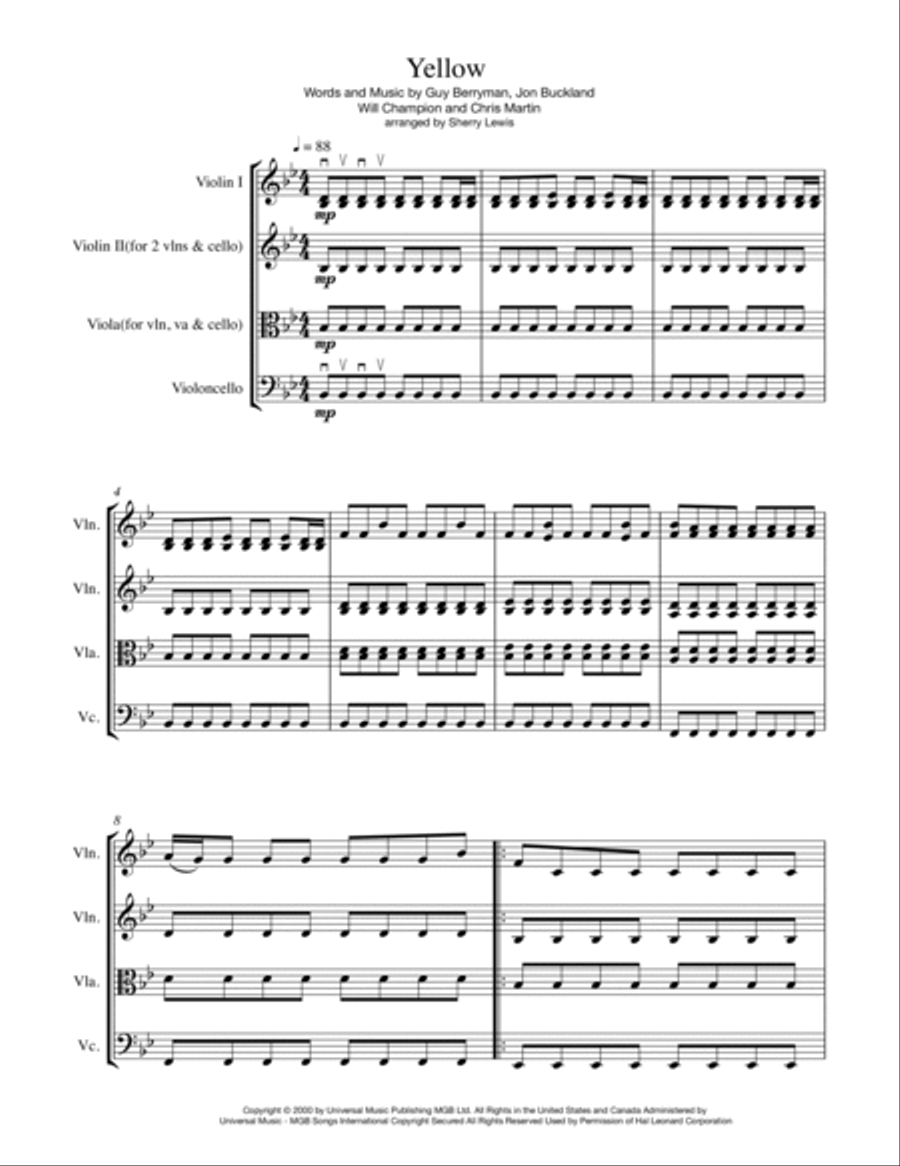 Yellow String Trio scores gallery preview page 4