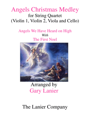 Book cover for ANGELS CHRISTMAS MEDLEY (for String Quartet - Score & Parts included)