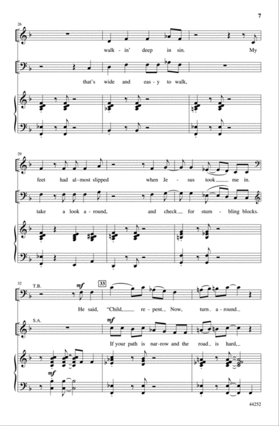 These Feet Got Joy Choir scores gallery preview page 6